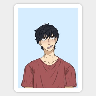 Eiji Okumura smiling Sticker